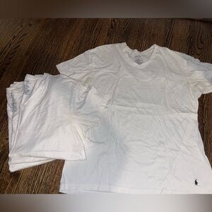 Polo V Neck White T bundle